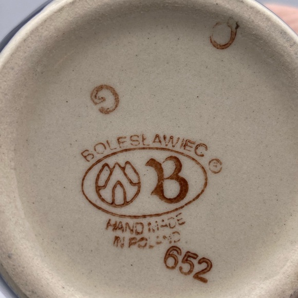 Polish Pottery Mug Handcrafted Boleslawiec Stoneware  Poland Zaklady Ceramiczne - Picture 5 of 8